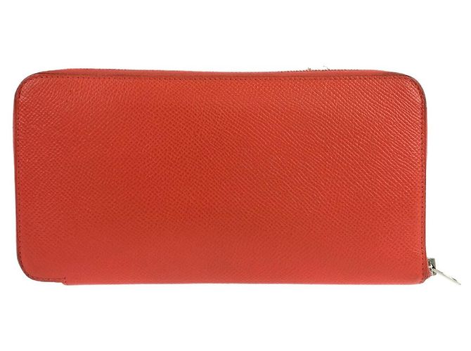 Portafoglio Lungo Azap Silk'in di Hermès Rosso - vista 2