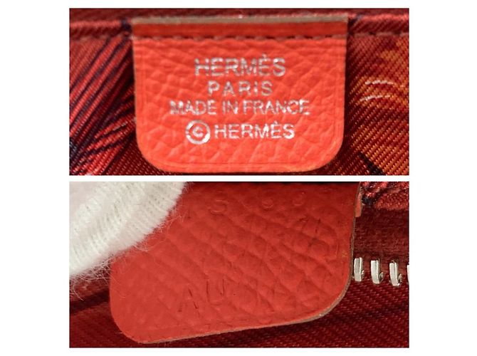 Portafoglio Lungo Azap Silk'in di Hermès Rosso - vista 3