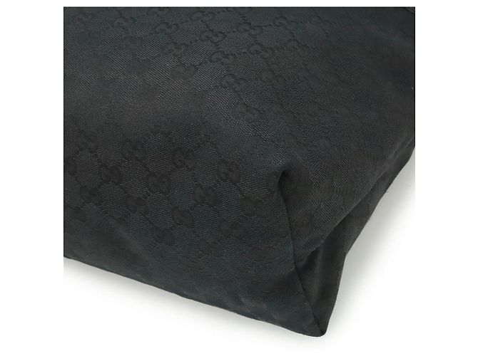 Borsa a Spalla in Tela GG e Pelle Gucci Nero - vista 3