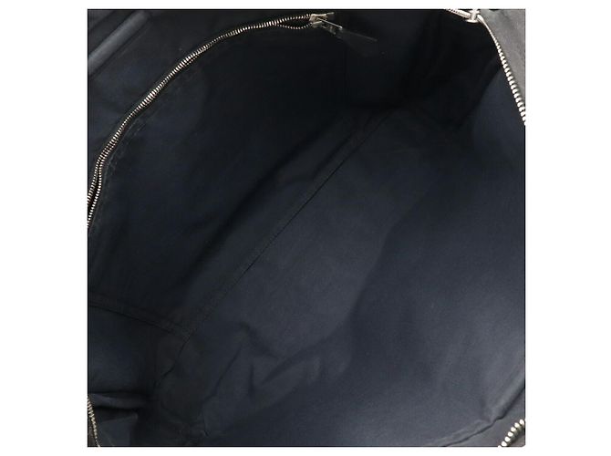 Hermès Borsa a tracolla in nylon e pelle Hermes Acapulco Basas MM Nero - vista 7