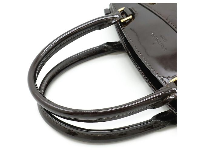 Borsa Louis Vuitton Monogram Vernis Blair MM Porpora - vista 4