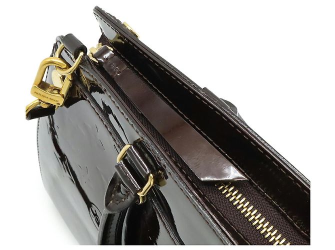 Borsa Louis Vuitton Monogram Vernis Blair MM Porpora - vista 5