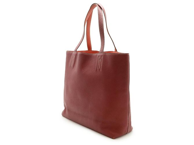 Bolsa tote reversível Double Sens 36 da Hermès Vermelho - vista 2