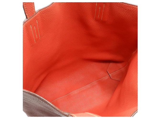 Bolsa tote reversível Double Sens 36 da Hermès Vermelho - vista 6