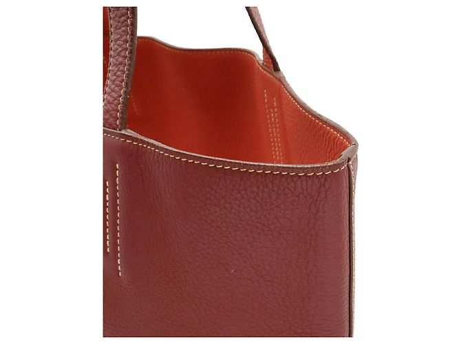 Bolsa tote reversível Double Sens 36 da Hermès Vermelho - vista 8