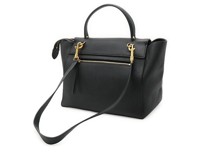 Céline Borsa a mano in pelle Celine Mini Belt Bag 2WAY Nero - vista 2