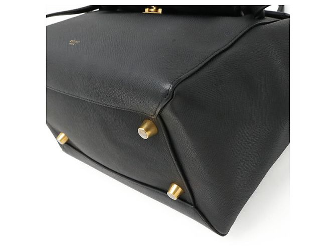 Céline Borsa a mano in pelle Celine Mini Belt Bag 2WAY Nero - vista 3