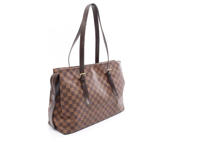 Borsa Tote Chelsea Damier Louis Vuitton Marrone - vista 5