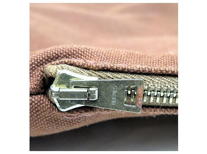 Sac à documents en toile Herbag d'Hermès Marron - vue 5