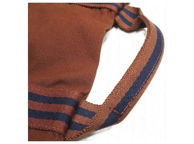 Sac à documents en toile Herbag d'Hermès Marron - vue 9