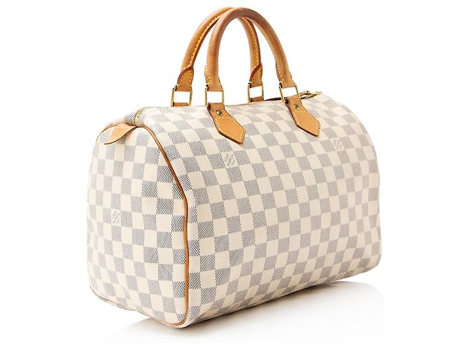 Louis Vuitton Damier Azur Speedy 30 Tasche Blau - Ansicht 2