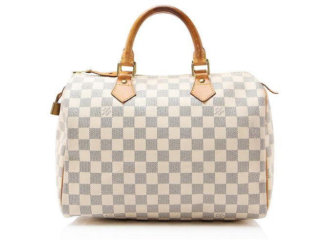 Louis Vuitton Damier Azur Speedy 30 Tasche Blau - Ansicht 3