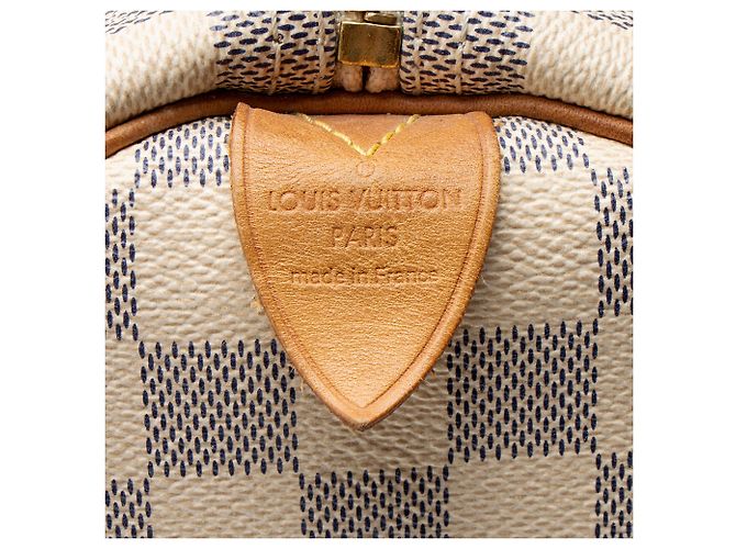 Louis Vuitton Damier Azur Speedy 30 Tasche Blau - Ansicht 8