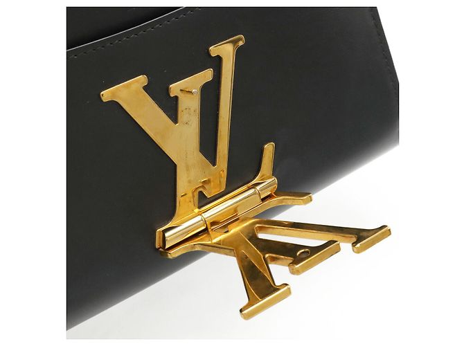 Borsa a Spalla in Pelle Louise MM di Louis Vuitton Nero - vista 9