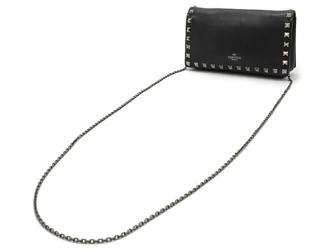 Valentino Garavani Borsa a spalla in pelle Rockstud di Valentino Nero - vista 2