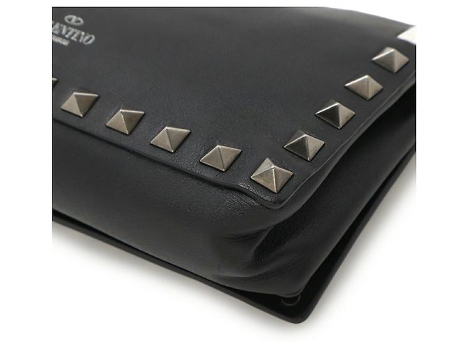 Valentino Garavani Borsa a spalla in pelle Rockstud di Valentino Nero - vista 3