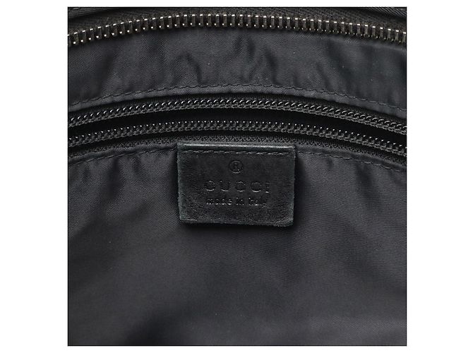 Borsa a Spalla in Nylon e Pelle Diamante Gucci Nero - vista 9
