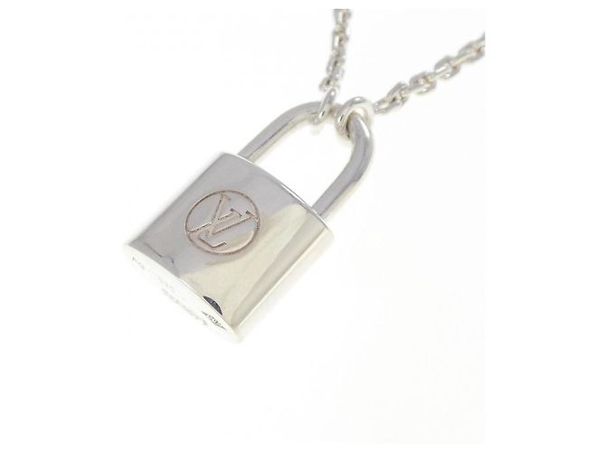 Collana Lockit in argento 925 Louis Vuitton Metallico - vista 3