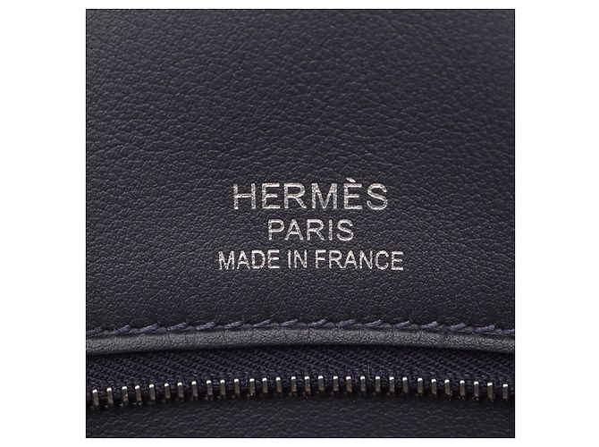 Hermès Borsa da lavoro Hermes Plume con tracolla, blu navy - vista 7