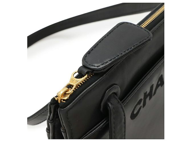Borsa a Spalla in Pelle 2 in 1 Chanel Nero - vista 4