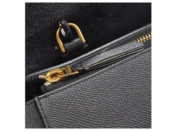 Belt Bag Céline Borsa Celine Belt in pelle di vitello 2 in 1 Nero - vista 5