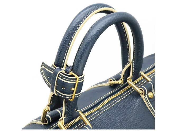 Borsa Boston Keepall 50 Tobago Louis Vuitton Blu - vista 4
