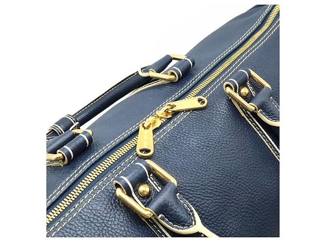 Borsa Boston Keepall 50 Tobago Louis Vuitton Blu - vista 5