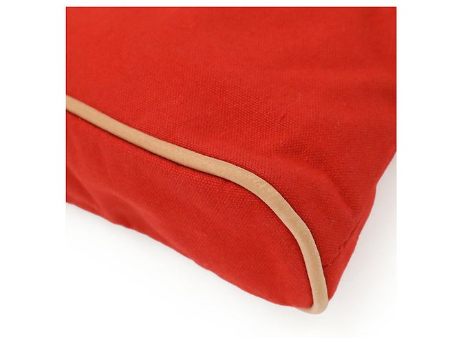 Hermès Pochette Bolide 20 in Tela Rossa Hermes Rosso - vista 3