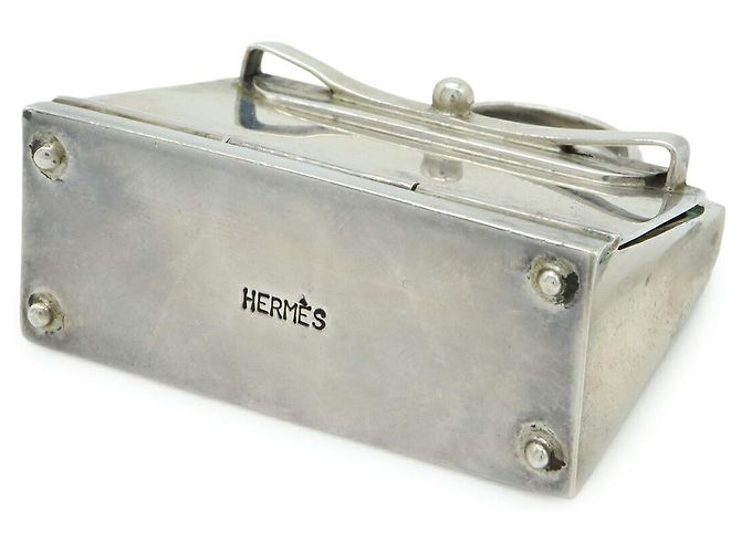 Pendente in argento per astuccio di pillole Hermès Metallico - vista 3