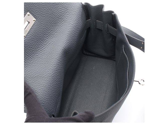 Borsa Messenger Kelly PM in Pelle Hermès Grigio - vista 2