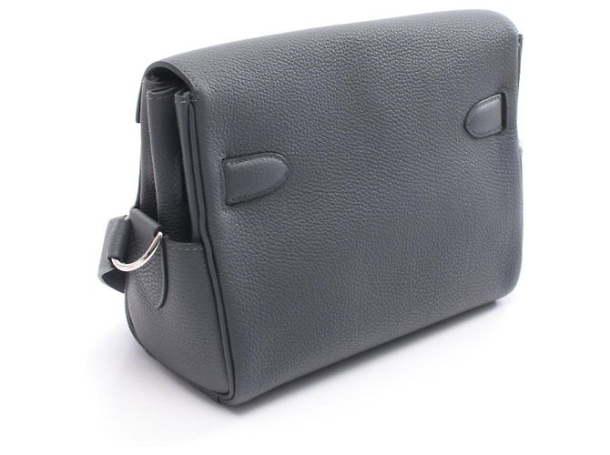 Borsa Messenger Kelly PM in Pelle Hermès Grigio - vista 3
