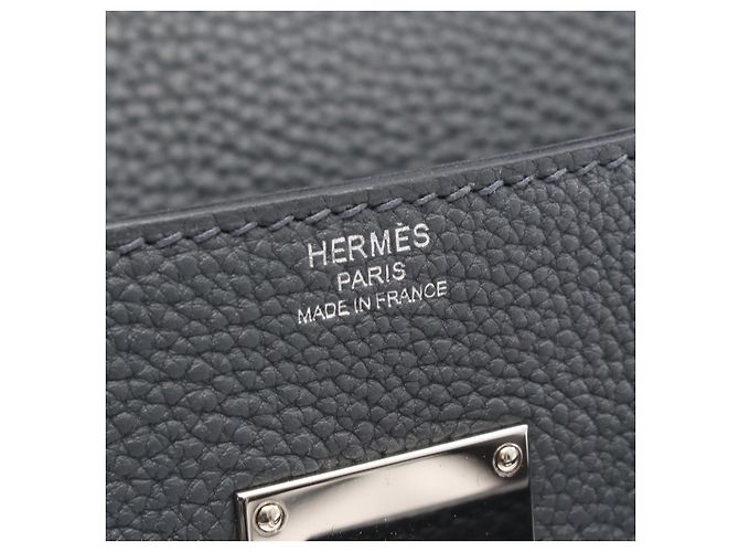 Borsa Messenger Kelly PM in Pelle Hermès Grigio - vista 8