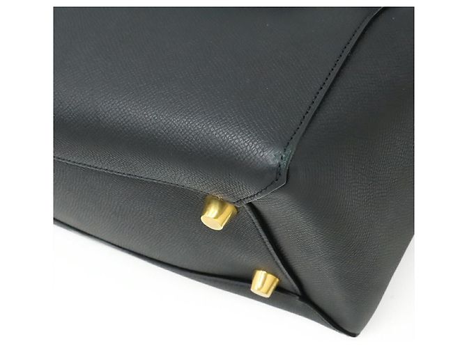 Belt Bag Céline Bolsa Celine de Cinto em Couro de Bezerro Texturizado 2 em 1 Preto - vista 3