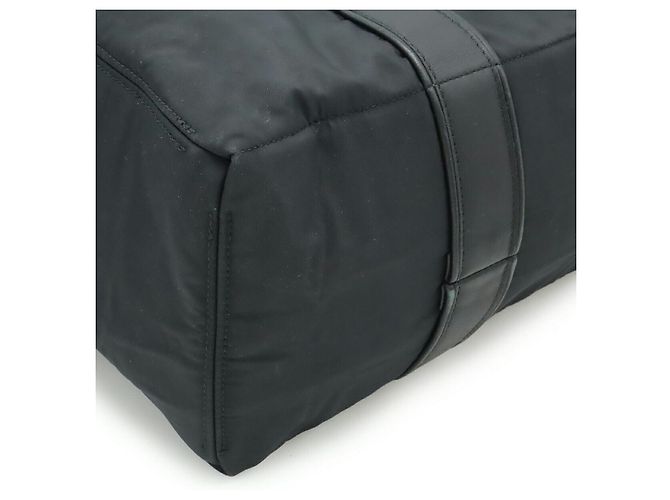 Hermès Acapulco MM Nylon-Leder Tote Bag Schwarz - Ansicht 3