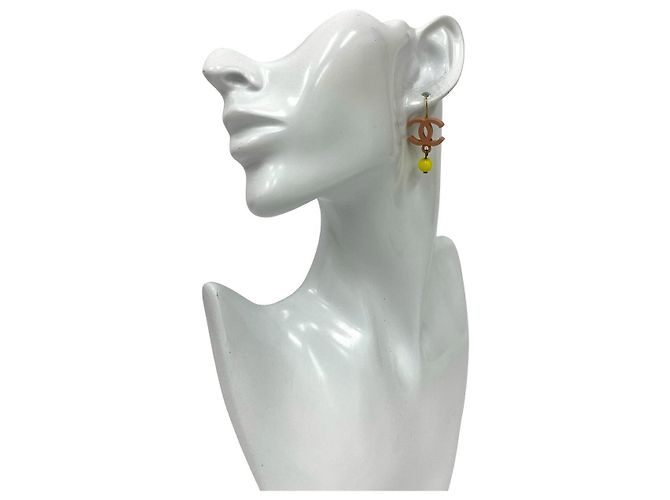 Pendientes Chanel Coco Mark Rosa - vista 2