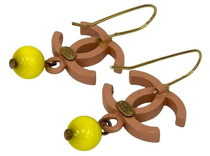 Pendientes Chanel Coco Mark Rosa - vista 4