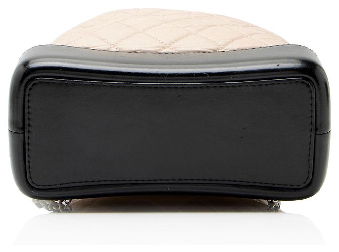 Zaino Gabrielle Small in pelle di vitello invecchiata Chanel Marrone Beige - vista 4