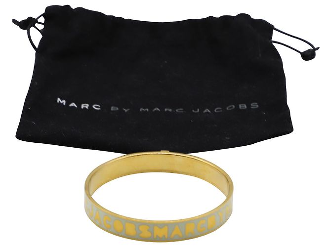 Bracciale Logo Marc by Marc Jacobs in metallo dorato - vista 4