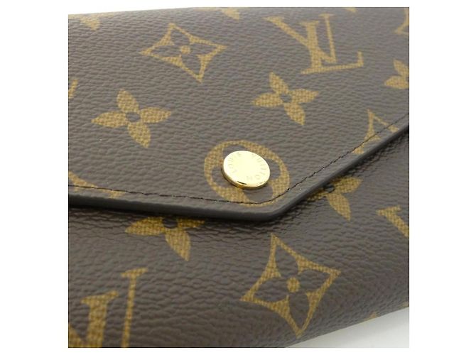 Portafoglio Lungo Monogramma Sarah di Louis Vuitton Marrone - vista 3