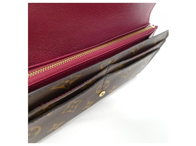 Portafoglio Lungo Monogramma Sarah di Louis Vuitton Marrone - vista 5