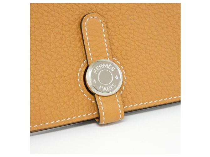 Portafoglio compatto Dogon Togo di Hermès Marrone - vista 3