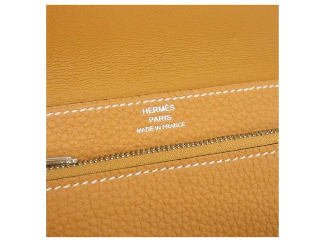 Portafoglio compatto Dogon Togo di Hermès Marrone - vista 6