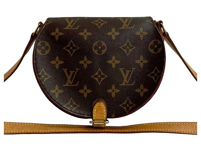 Sac à épaule en cuir Monogram Tambourin de Louis Vuitton Marron - vue 2