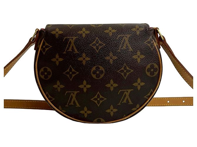 Sac à épaule en cuir Monogram Tambourin de Louis Vuitton Marron - vue 4