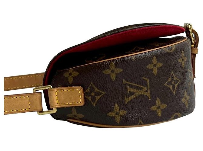 Sac à épaule en cuir Monogram Tambourin de Louis Vuitton Marron - vue 6
