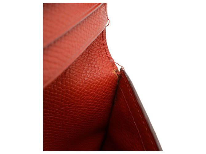 Hermès Béarn Epsom Lange Brieftasche Orange - Ansicht 8