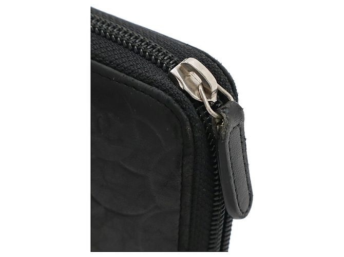Chanel Camellia Langbörse aus Lammleder Schwarz - Ansicht 4