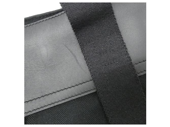 Borsa Gummy Toile Chevron Valparaiso PM Hermès Nero - vista 6