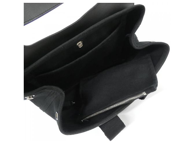 Borsa Gummy Toile Chevron Valparaiso PM Hermès Nero - vista 8