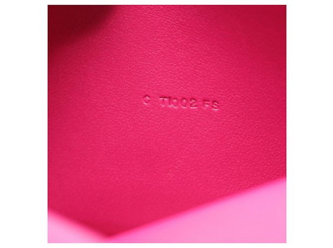 Hermès Cartera bifold larga Dogon de cuero Hermes Rosa - vista 9